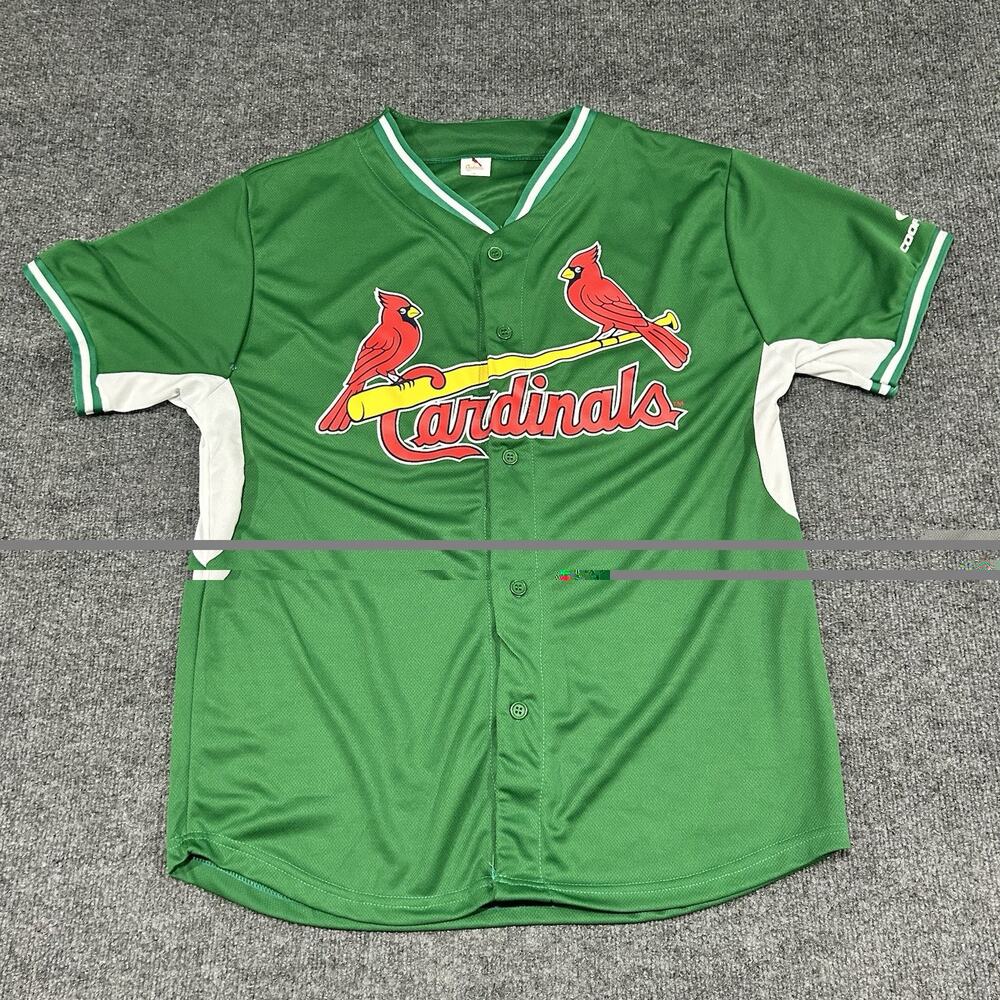 St. Louis Cardinals St. Patrick's Day SGA Green Baseball Jersey Men’s Size XL